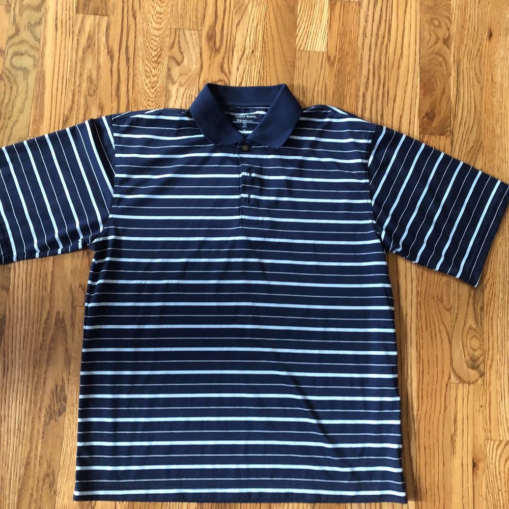 Pebble Beach Golf Stripe Polo Tee